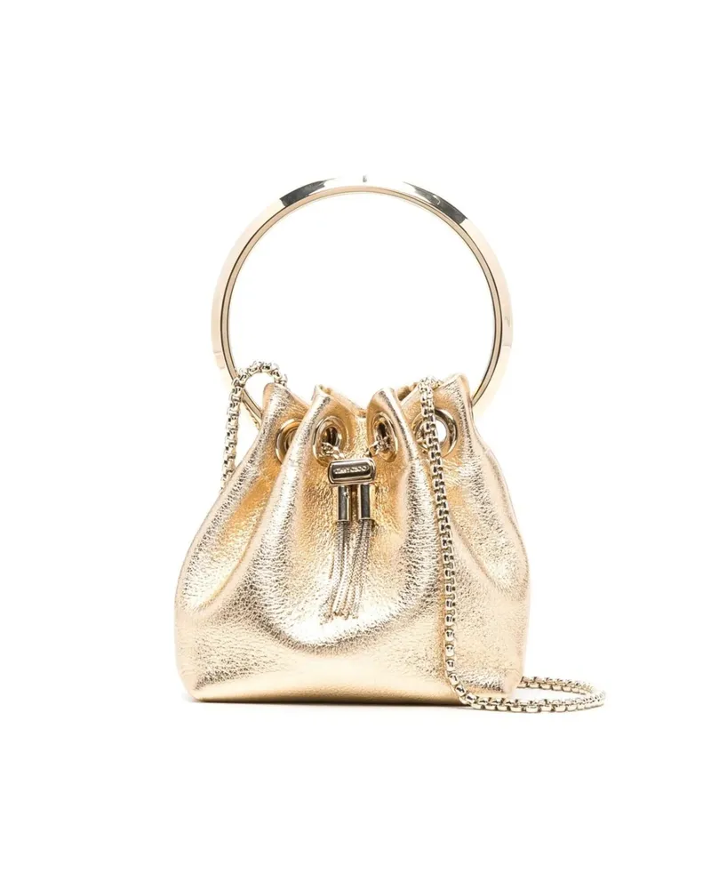 Jimmy Choo Micro Bon Bon Metallic Nappa Bag Gold