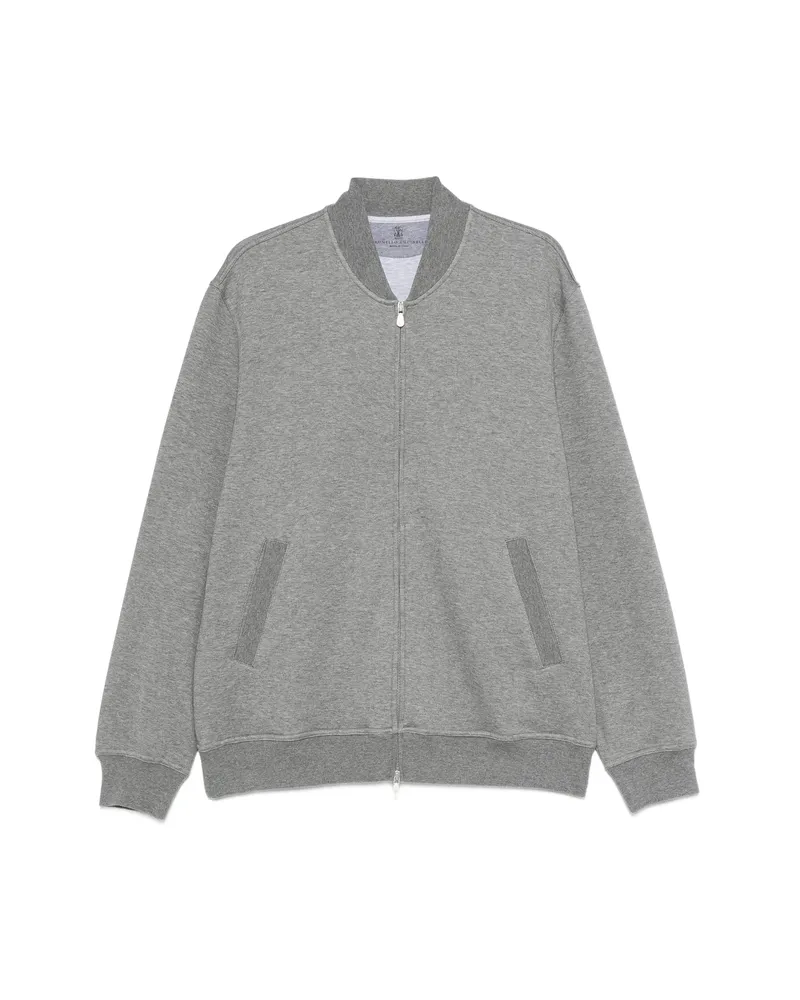 Brunello Cucinelli Zip-up Sweater Grey
