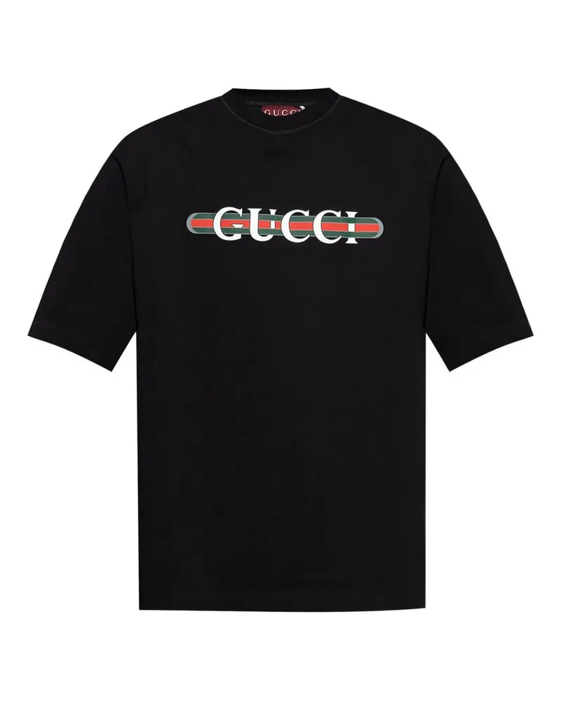Gucci Logo-print Cotton T-shirt Black
