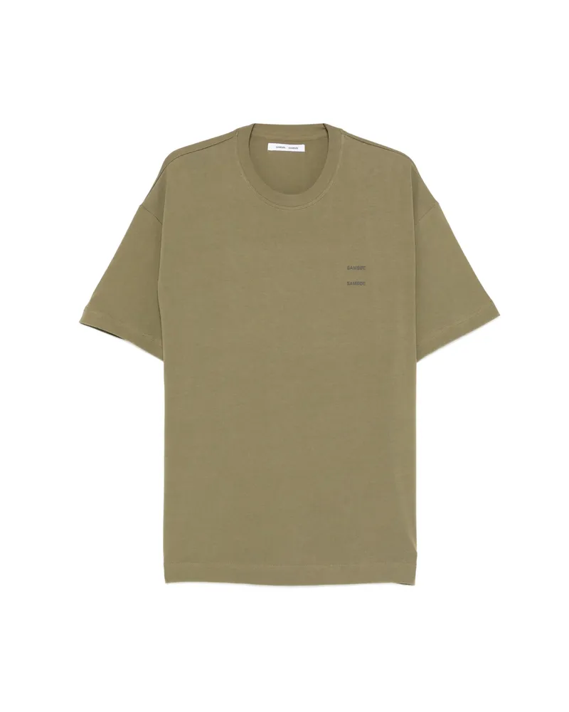 Samsøe & Samsøe Joel Logo Short-sleeve T-shirt Green