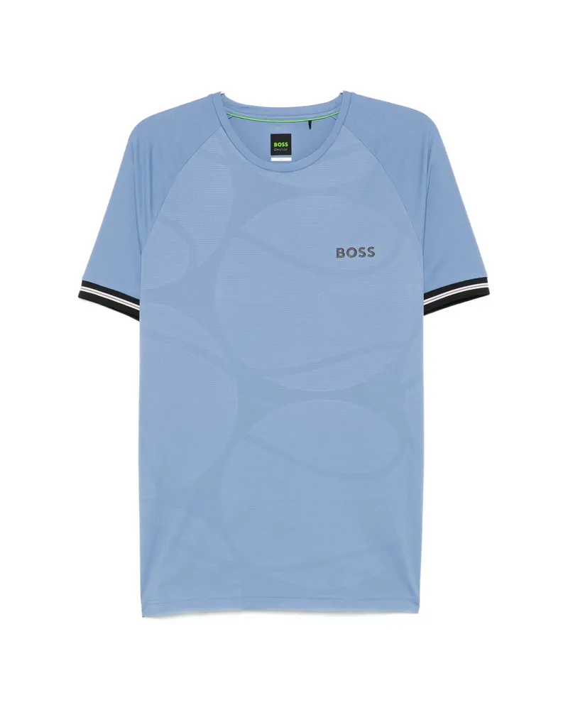 HUGO BOSS Logo-print T-shirt Blue
