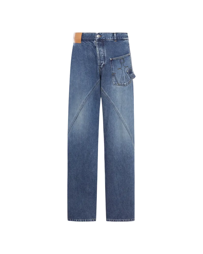 J.W.Anderson Panelled Wide-leg Jeans Blue
