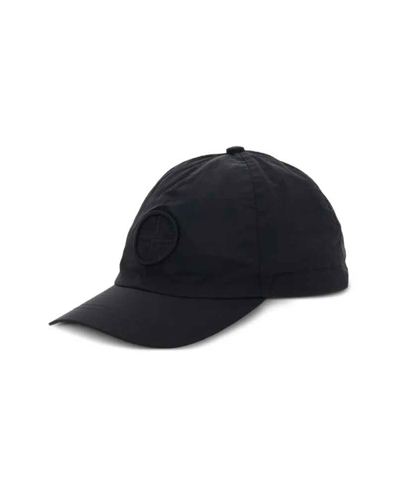 Stone Island Patch Baseball Hat Black