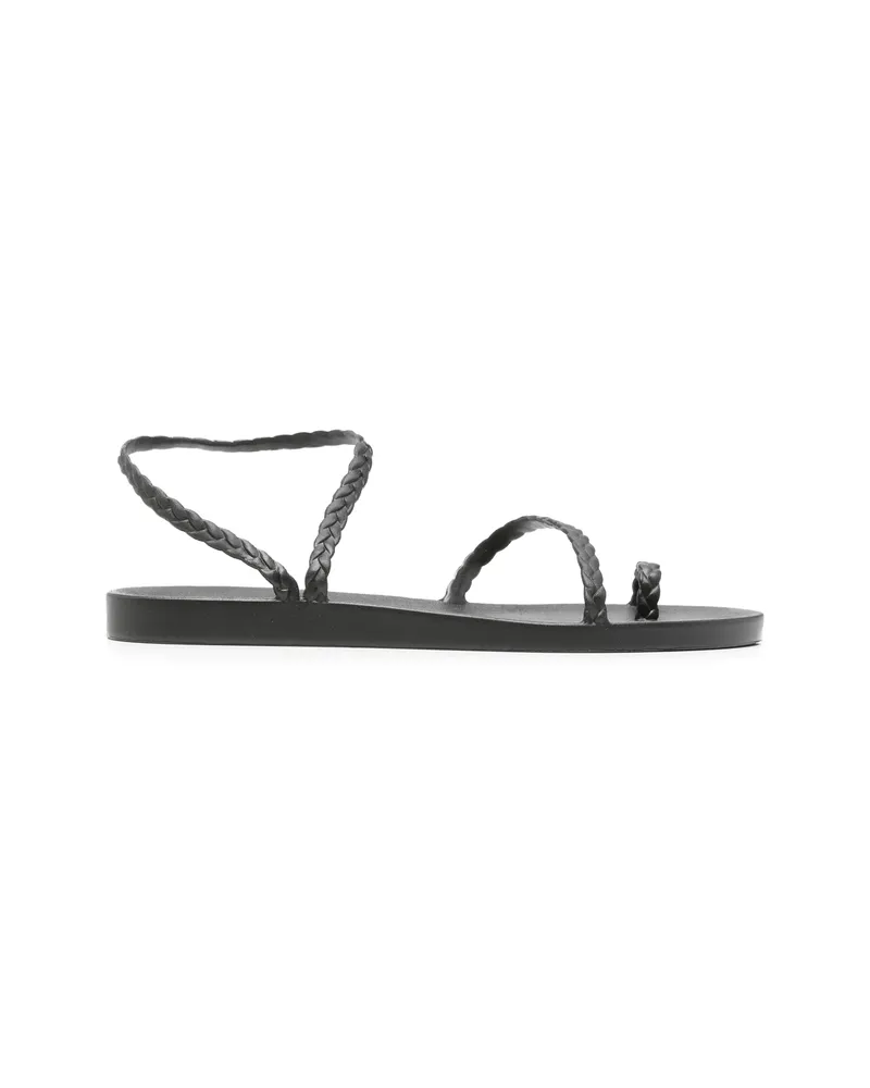 Ancient Greek Sandals Eleftheria Braided Sandals Black