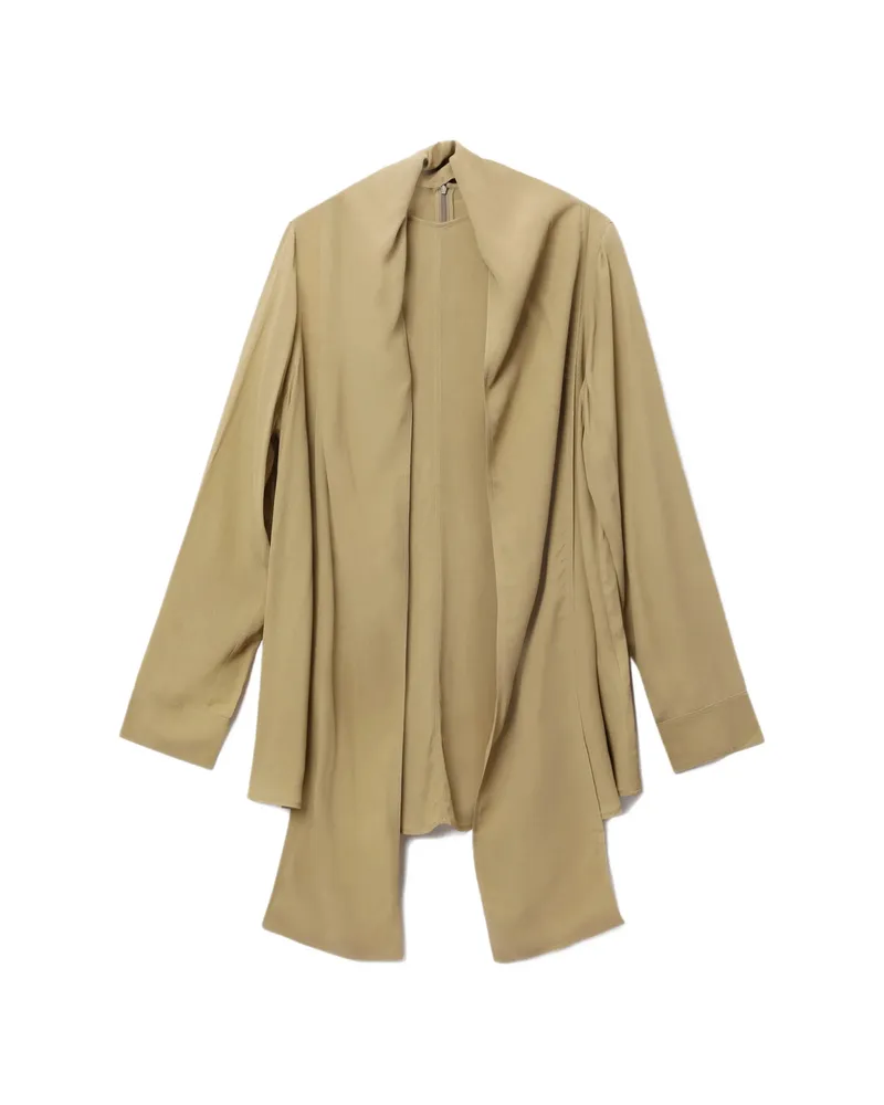 Totême Draped-scarf Blouse Neutrals