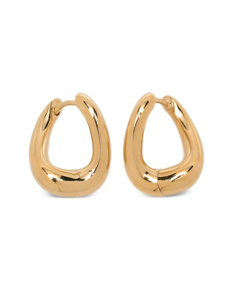 Tom Wood Sculptural Hoop Earrings Gold