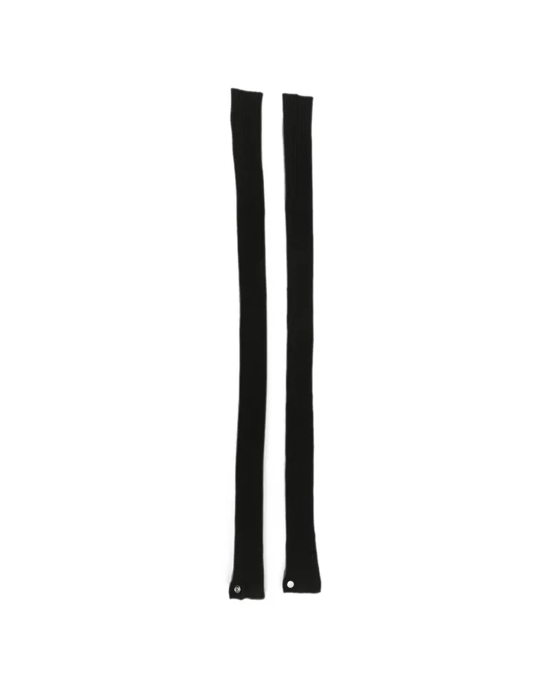 Rick Owens Ribbed-knit Arm Warmers Black