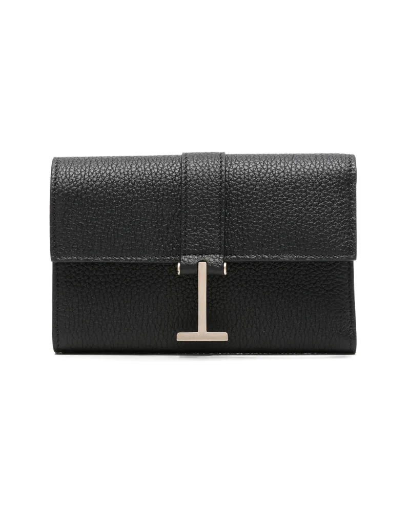 Tom Ford T-logo Grained-leather Wallet Black