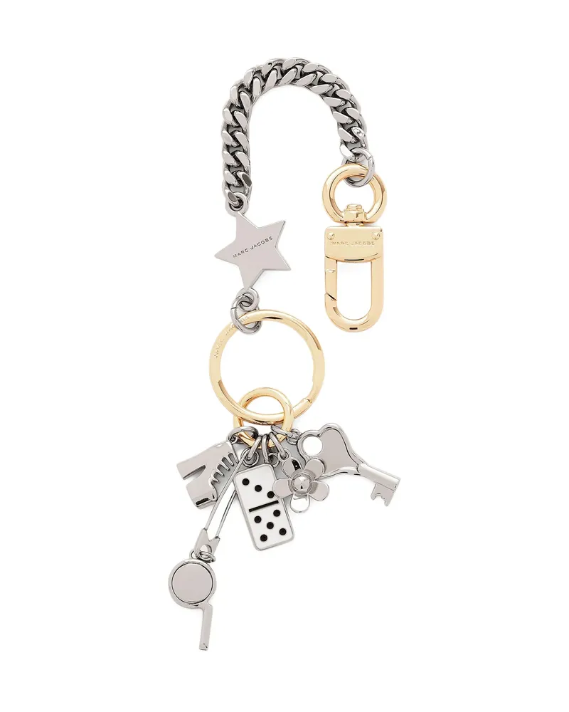 Marc Jacobs The Metal Safety Pin Cluster Charm Chain Neutrals