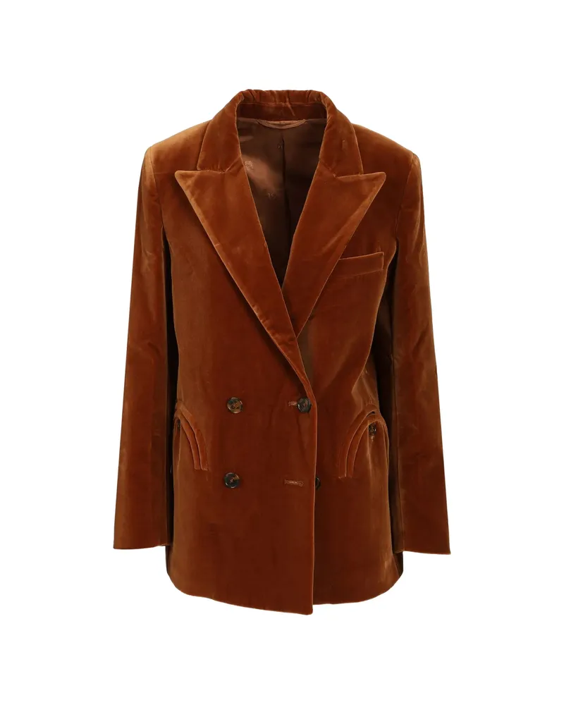 Blazé Milano Everynight Velvet Blazer Brown