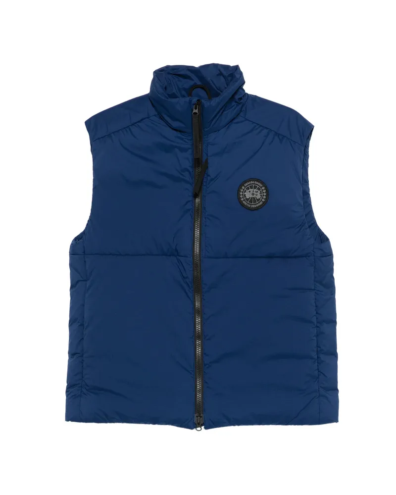 Canada Goose Logo Zip-up Gilet Blue