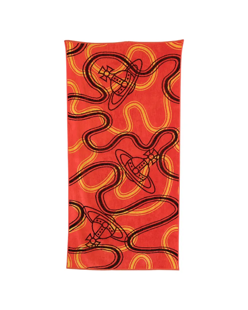 Vivienne Westwood Patterned Towel Red