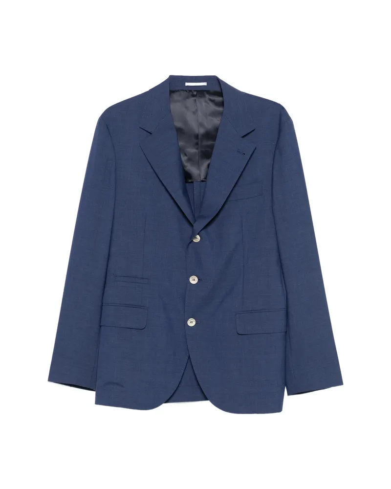 Brunello Cucinelli Button Jacket Blue