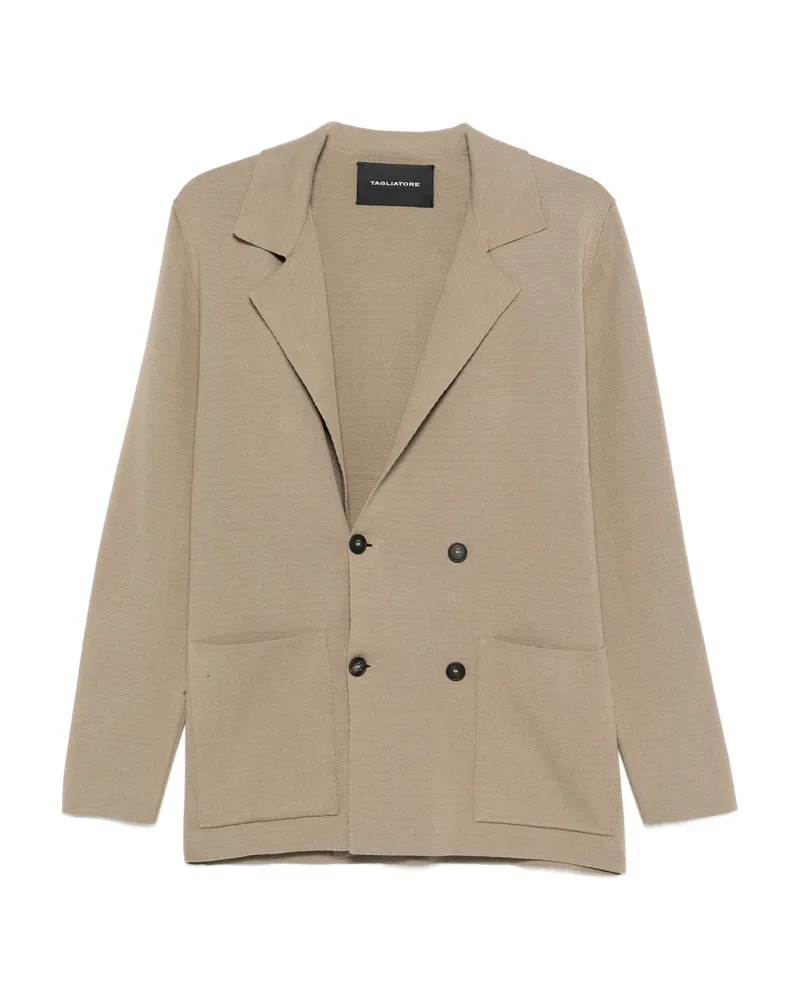 Tagliatore Willy Double-breasted Cardigan Brown
