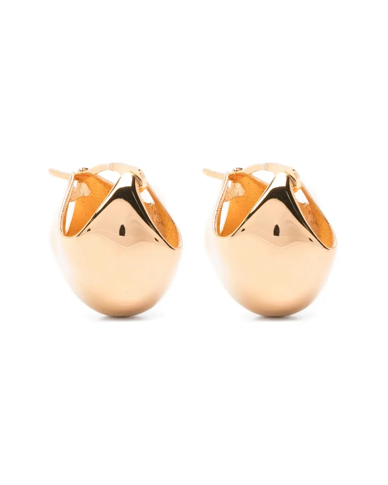 KHAITE Small Lotus Earrings Gold