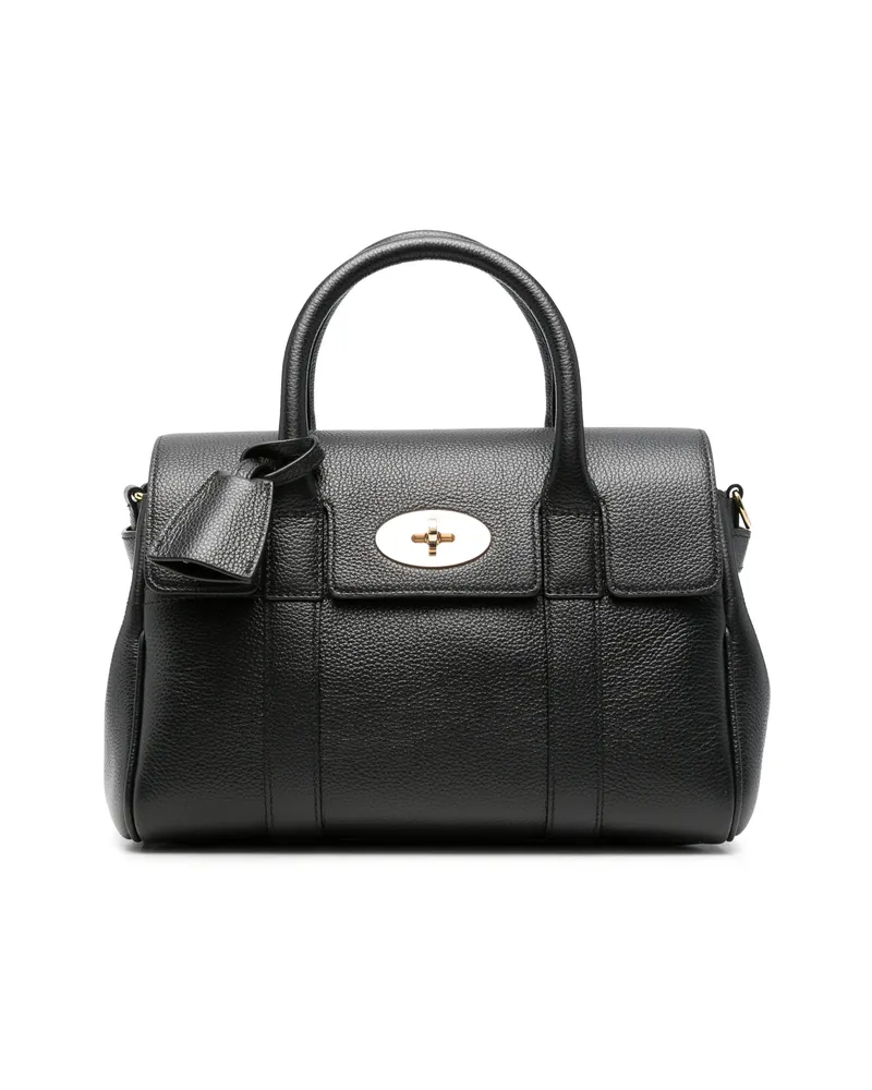 Mulberry Small Bayswater Grained-leather Tote Bag Black
