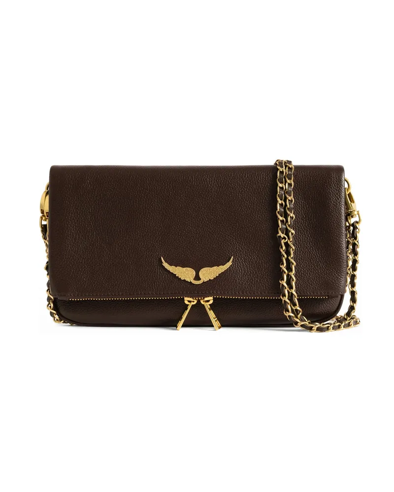Zadig & Voltaire Rock Clutch Bag Brown