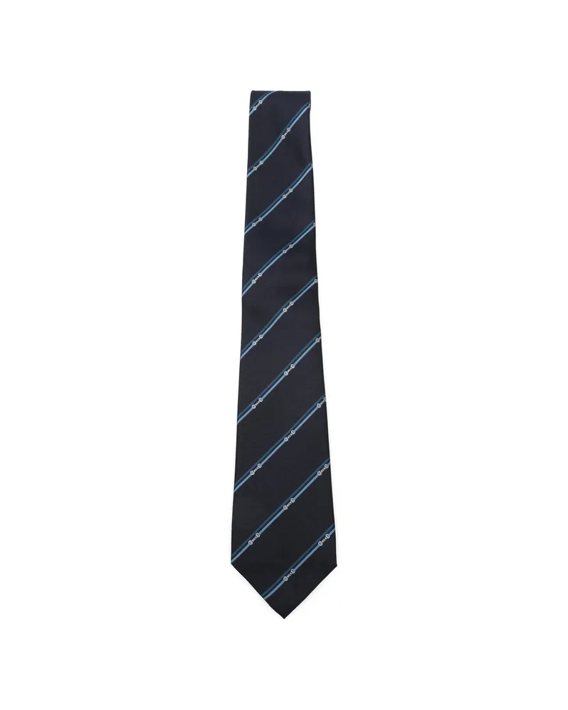 Gucci Striped Tie Blue