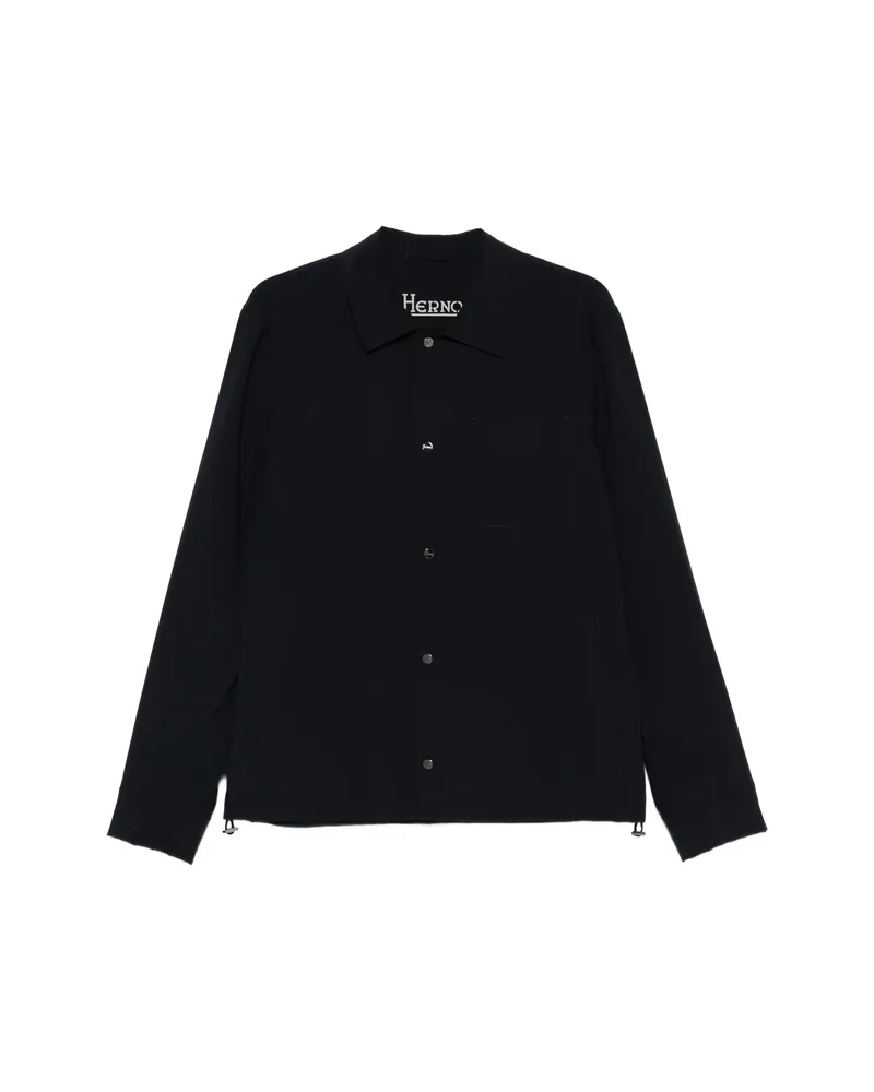 Herno Chest-pocket Button Jacket Black