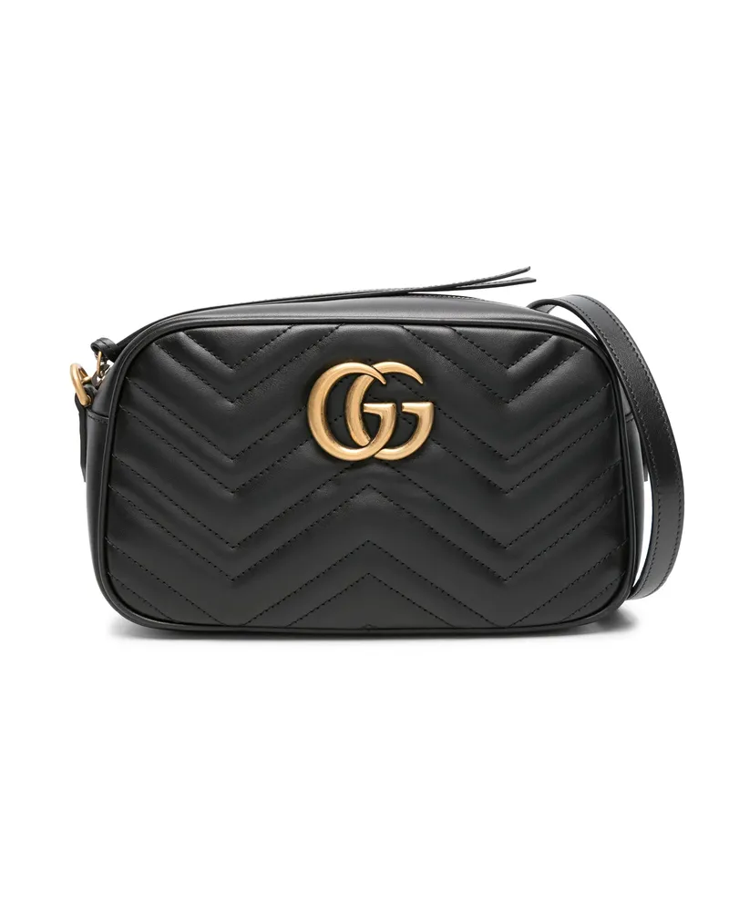 Gucci Small GG Marmont Shoulder Bag Black