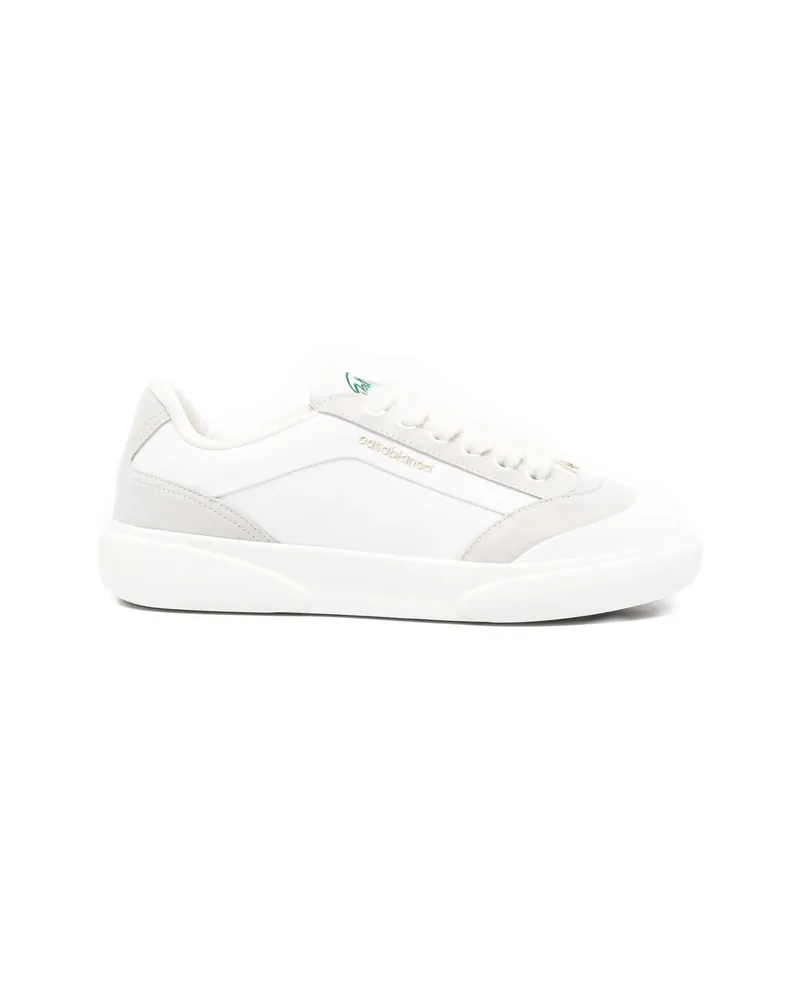 Casablanca Paris Panelled Sneakers White