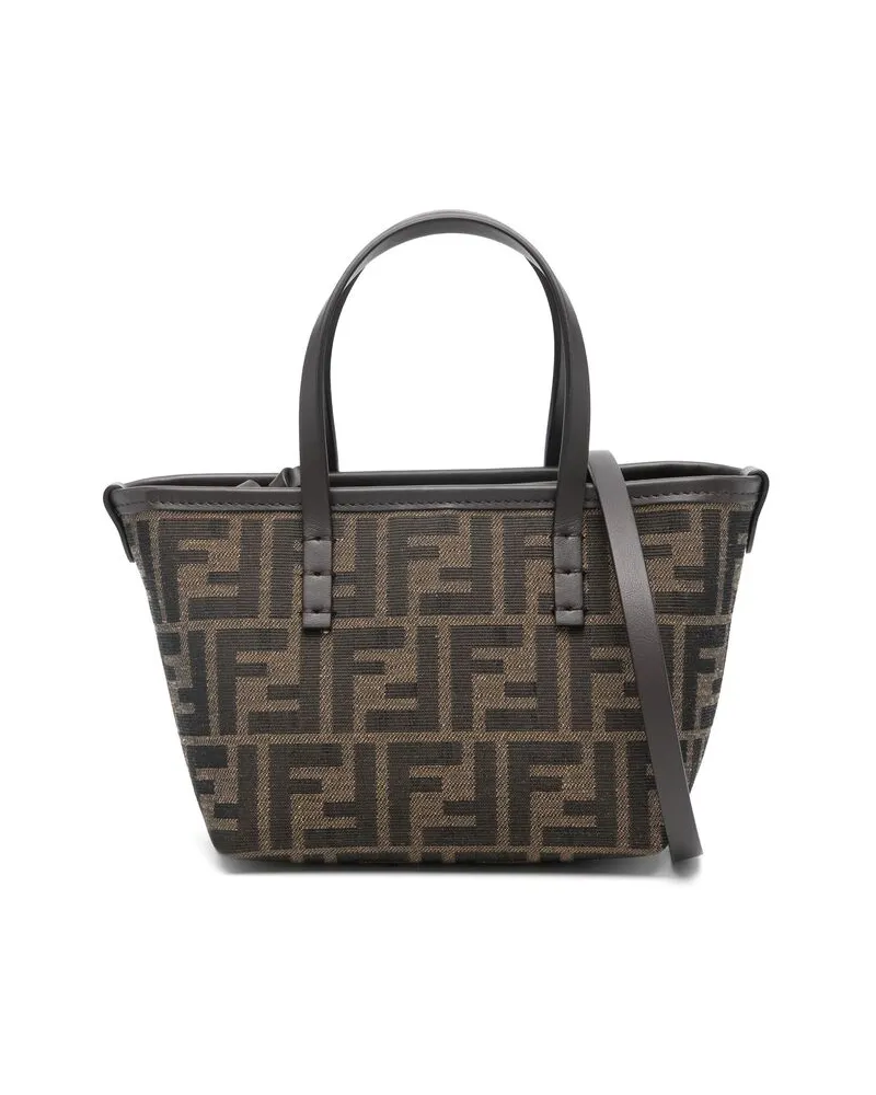 Fendi Mini Roll Tote Bag Brown