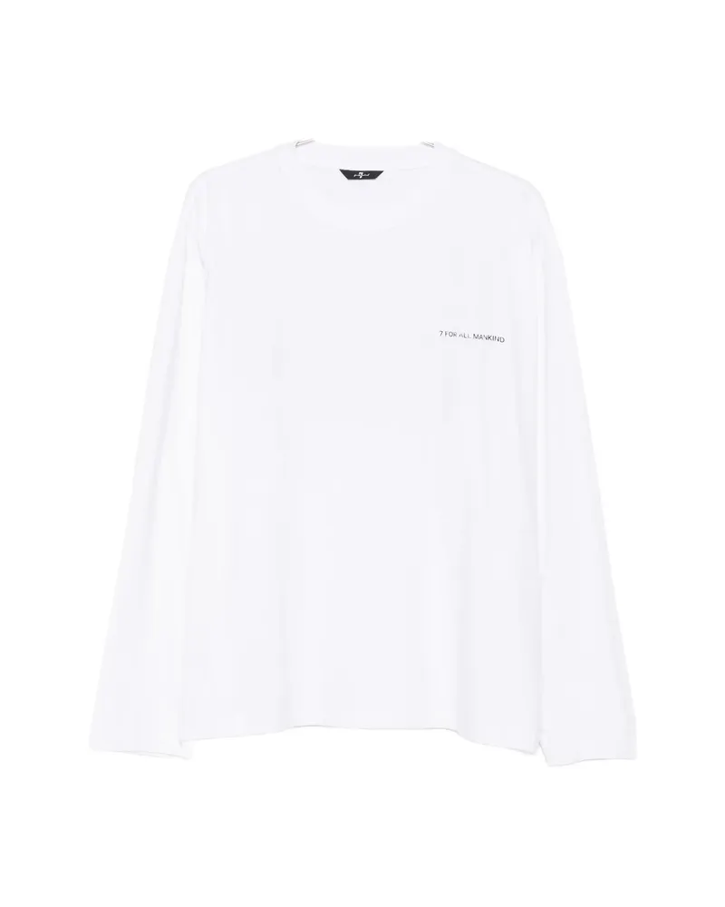 7 for all mankind Graphic-print Long-sleeve T-shirt White
