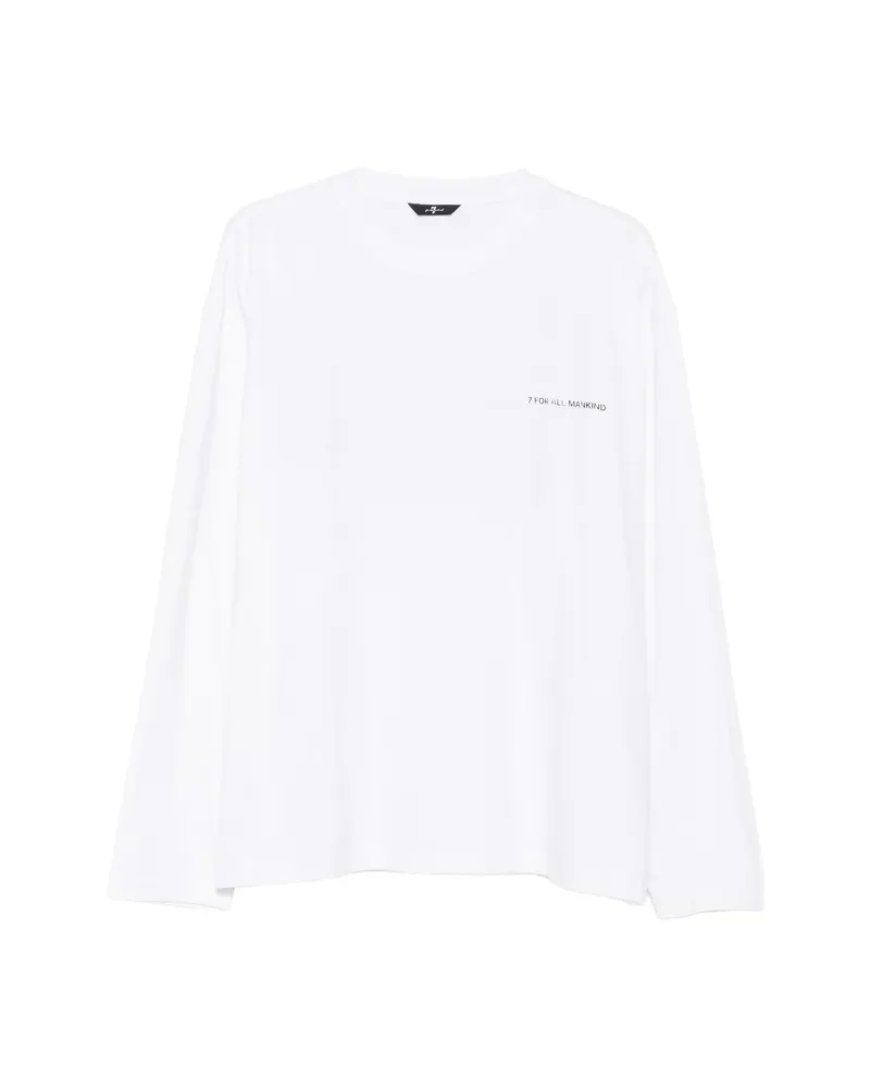 7 for all mankind Graphic-print Long-sleeve T-shirt White