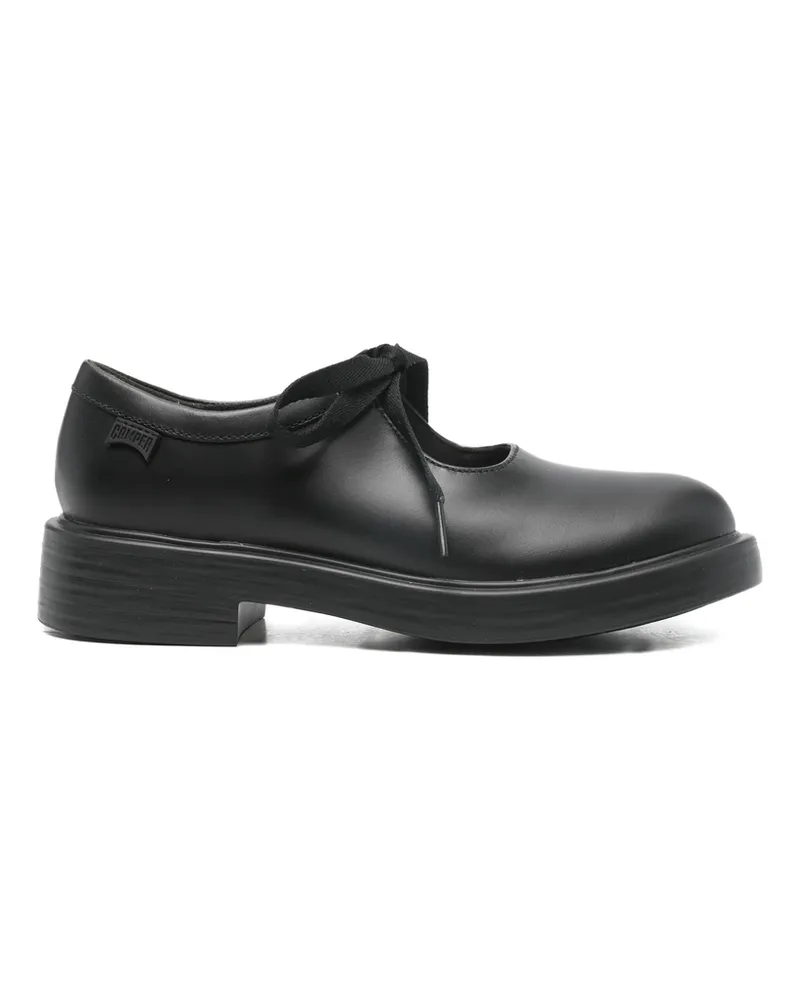 Camper Ribbon Lace-up Loafers Black