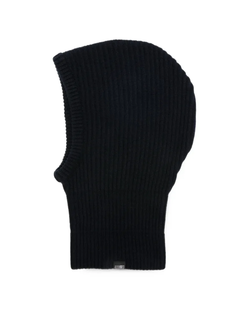 Maison Margiela Ribbed-knit Balaclava Blue