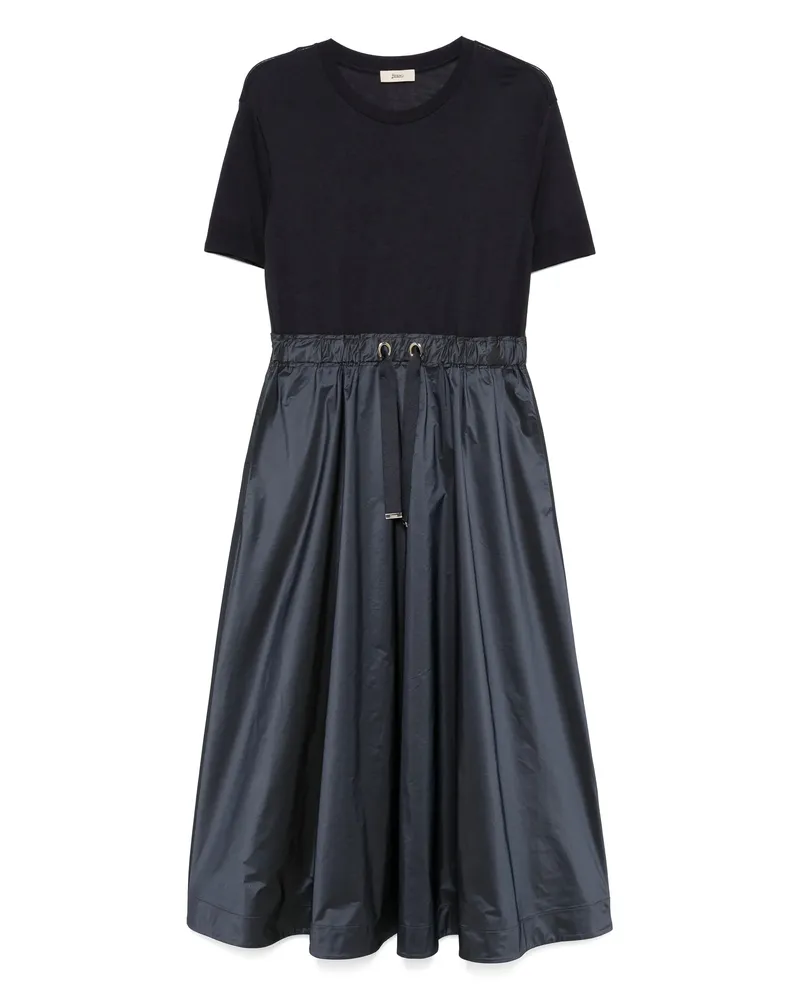 Herno Panelled Midi Dress Blue