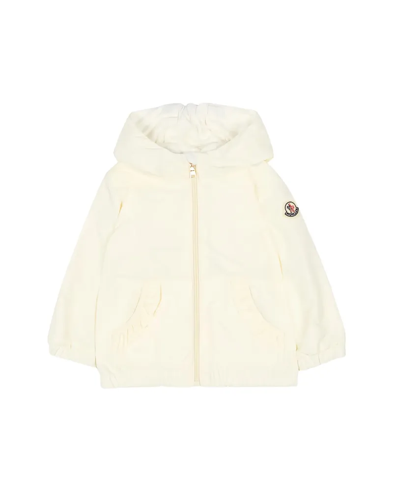 Moncler Hooded Rain Jacket Neutrals