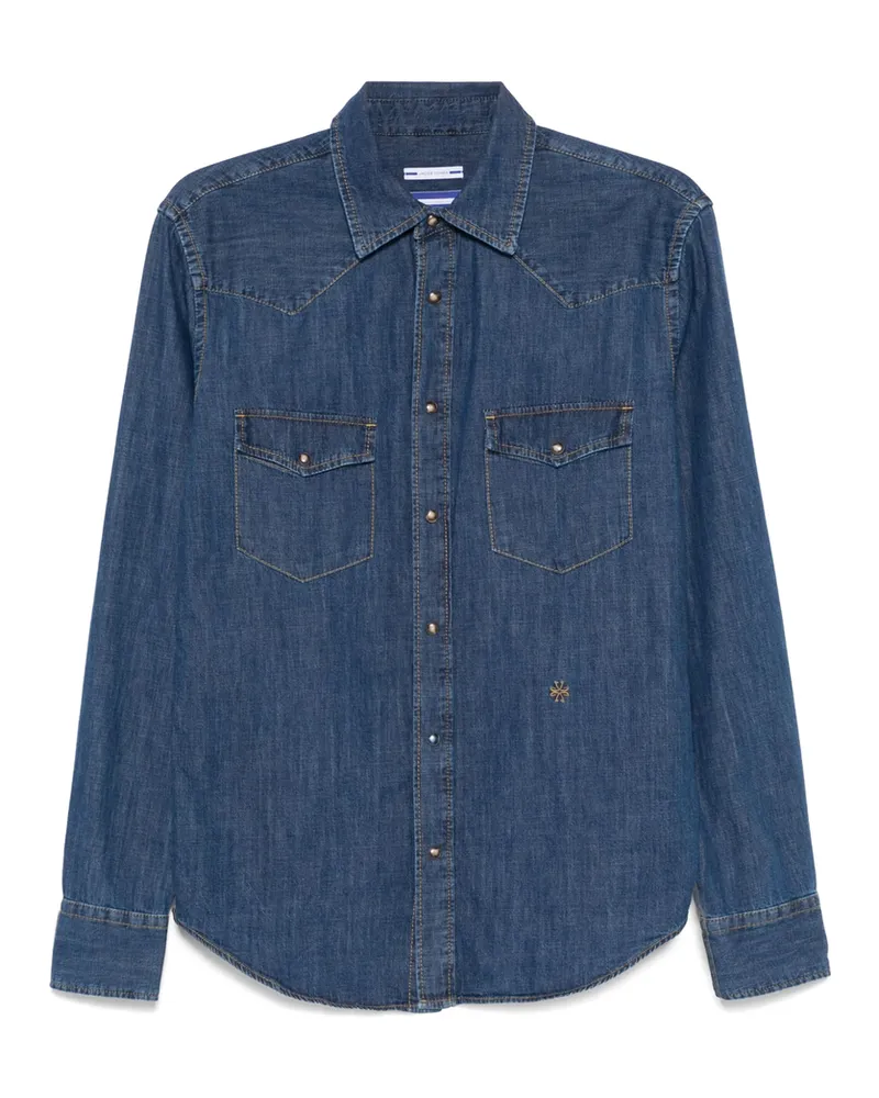 Jacob Cohën Denim Western Shirt Blue
