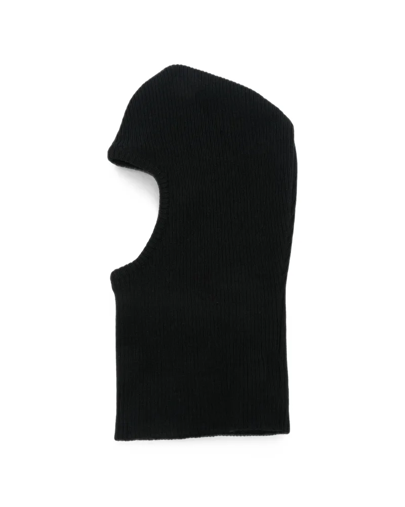 Ernest W. Baker Ribbed-knit Balaclava Black