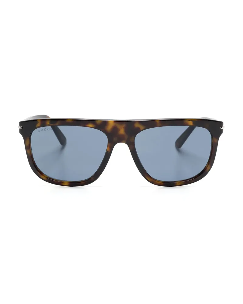 Gucci Tortoiseshell Wayfarer-frame Sunglasses Brown