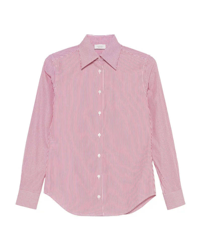 MAZZARELLI Gea Striped Button-down Shirt Red