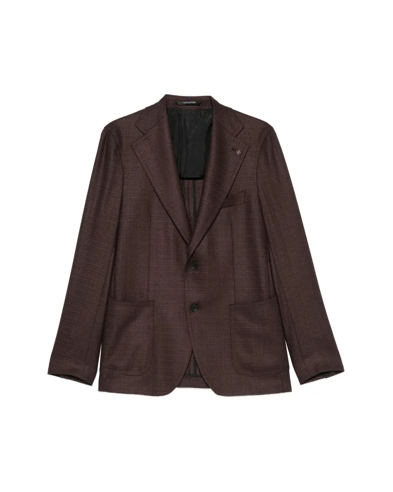 Tagliatore Single-breasted Notched-lapel Blazer Red