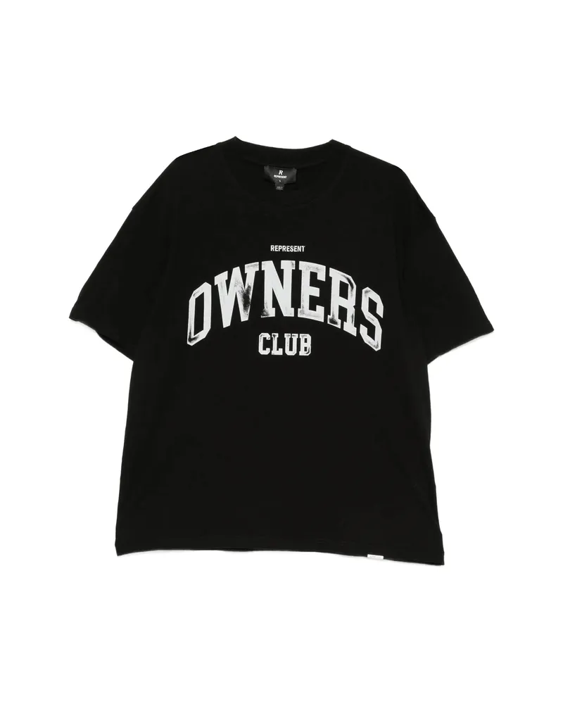 REPRESENT Owners Logo-print T-shirt Black