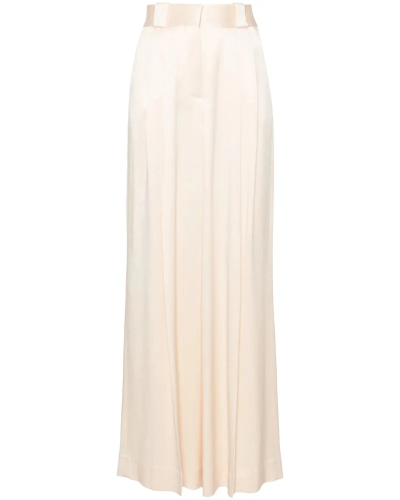 Blazé Milano Novalis High-waist Palazzo Pants Neutrals
