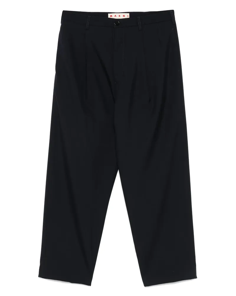Marni Virgin-wool Trousers Blue