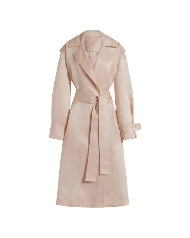 Alberta Ferretti Adjustable-cuffs Trench Coat Pink