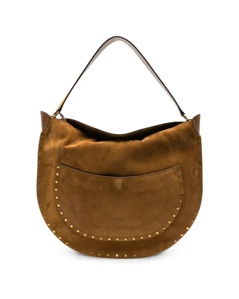 Isabel Marant Oskan Studded-design Shoulder Bag Brown
