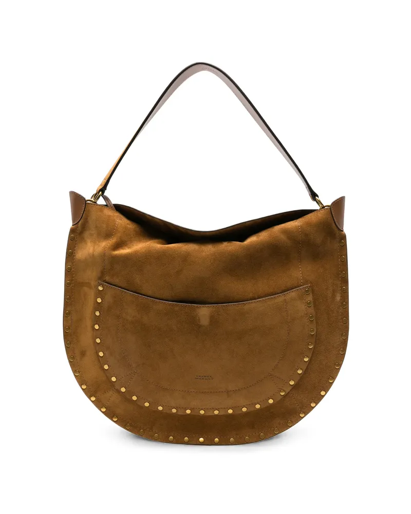 Isabel Marant Oskan Studded-design Shoulder Bag Brown