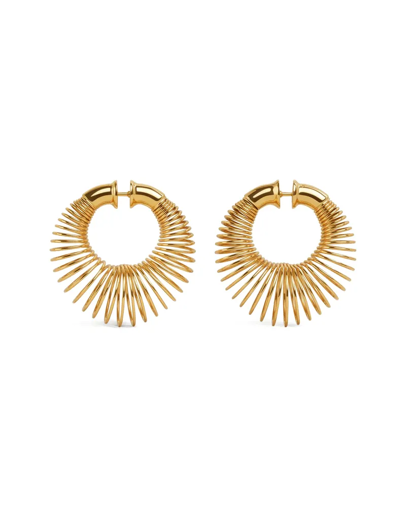 Alaïa Small Spiral Hoop Earrings Gold