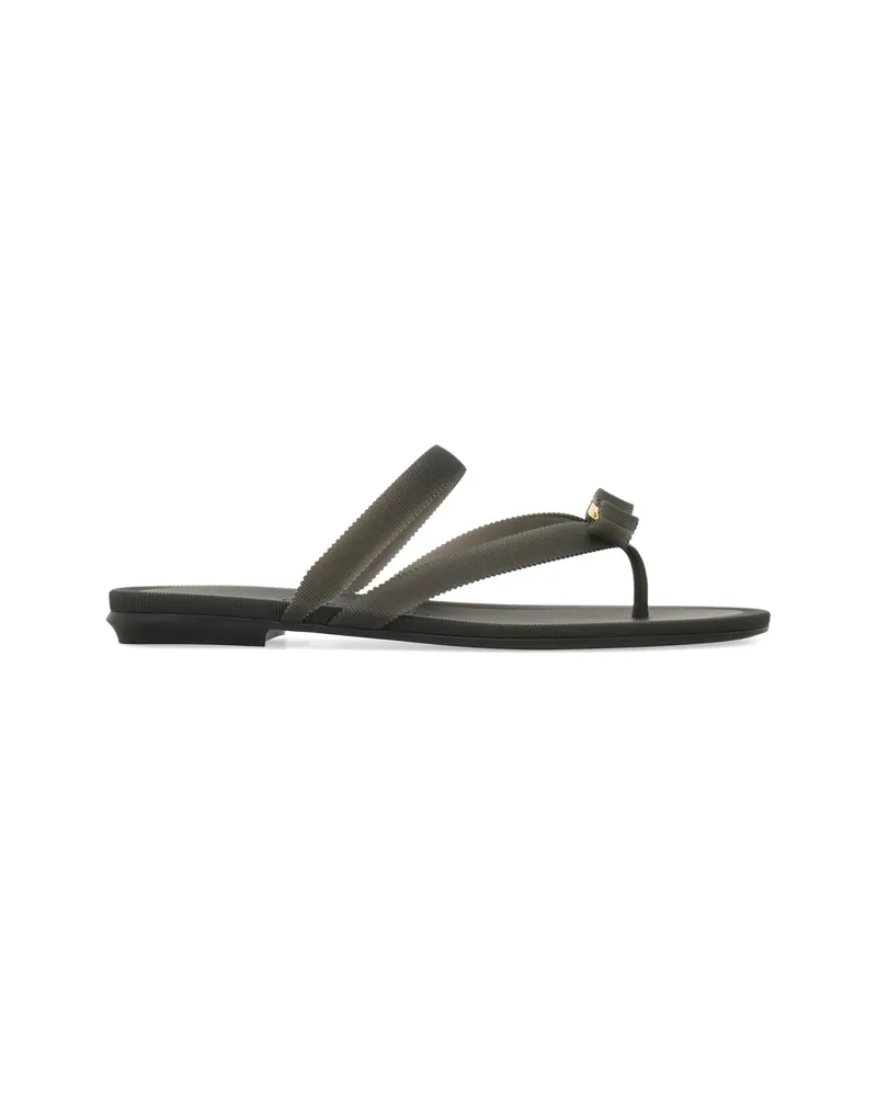 Ferragamo Vara Bow Sandals Black