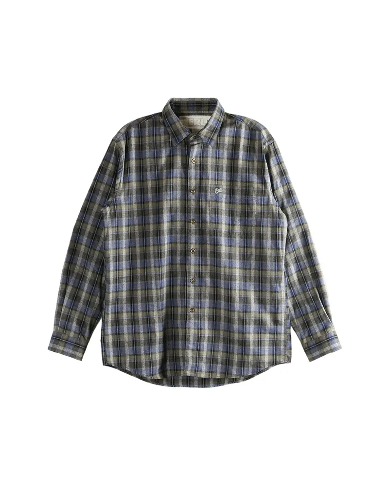 ERL Checked Button-fastening Shirt Grey