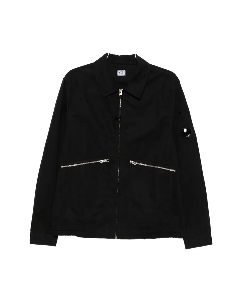 C.P. Company C. p. Company Micro -Reps Lens-detail Zip-up Shirt Jacket Black