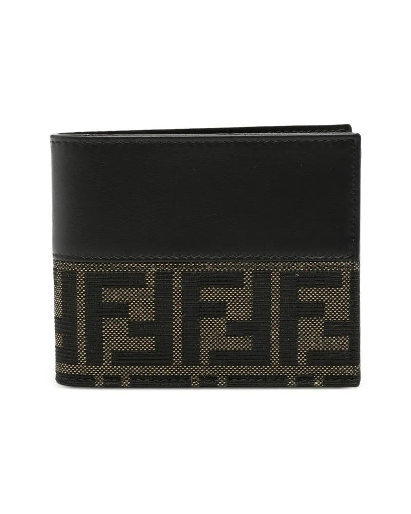Fendi Logo-plaque Bifold Wallet Brown