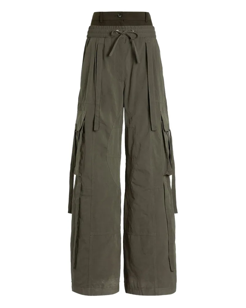 Dolce & Gabbana Drawstring Cargo Pants Green
