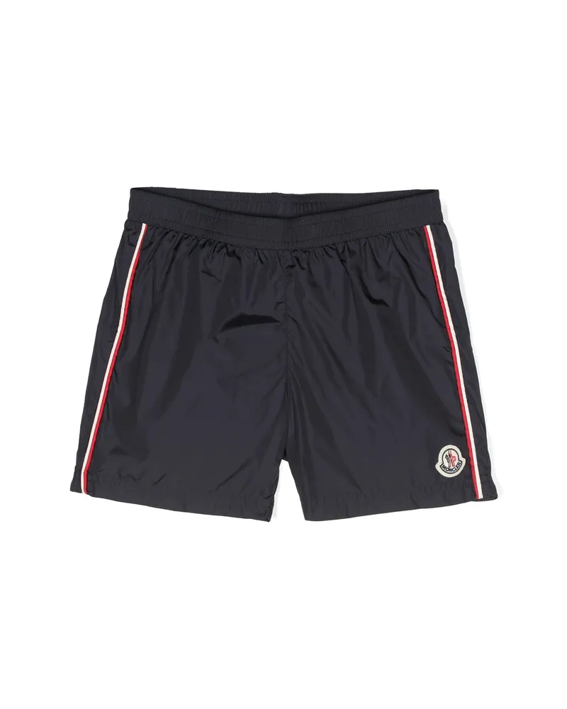 Moncler Logo-patch Swim Shorts Blue
